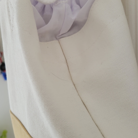 POLO CLUB Drawstring Black and Tan Canvas Bag EUC - Picture 10 of 16